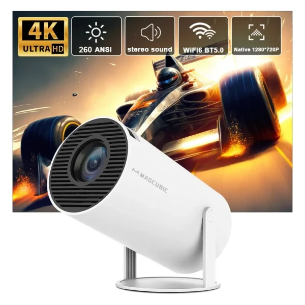 Projetor HY 300 Magcubic |HD com WiFi 5G e Android 11 | 8000 Lumens, BT 5.0, Auto Correção Horizontal, Rotação 180° - Image 2